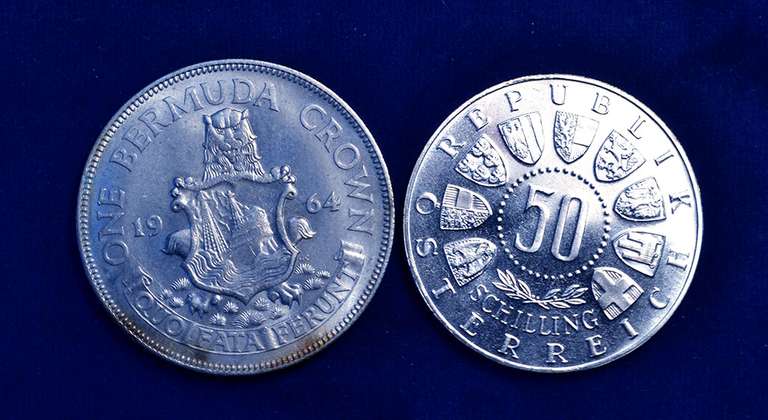 Lot of 2 World Silver Coins