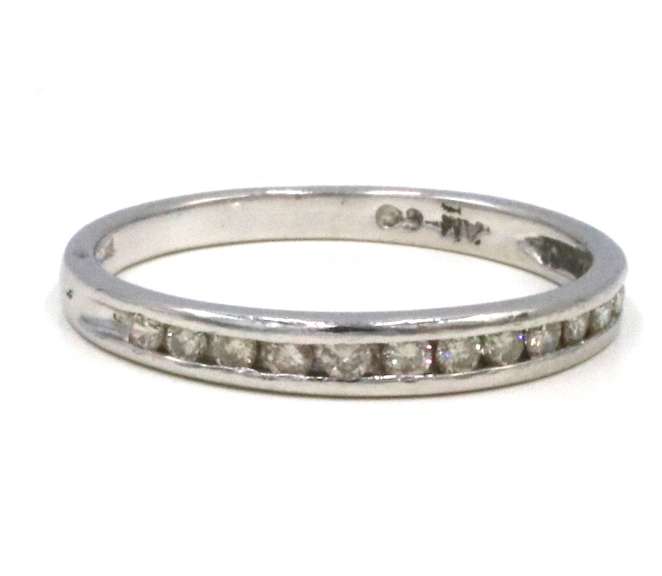 Classic Platinum Channel Set Diamond Band