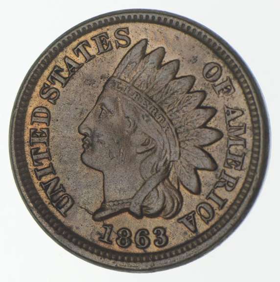 1863 Indian Head Cent