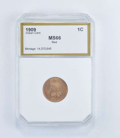 MS66 RD 1909 Indian Head Cent - Graded PCI