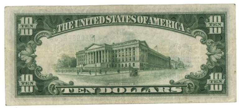 Very nice 1934-A Series $10 North Africa Silver Cert