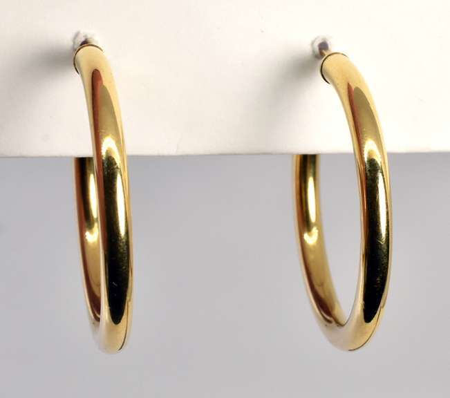 Half Dollar Sized Hoop Earrings