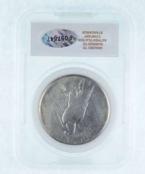 MS66 1927 Peace Silver Dollar - Graded NAC