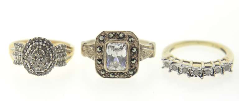 Sterling Silver Group Lot of 8 Rings