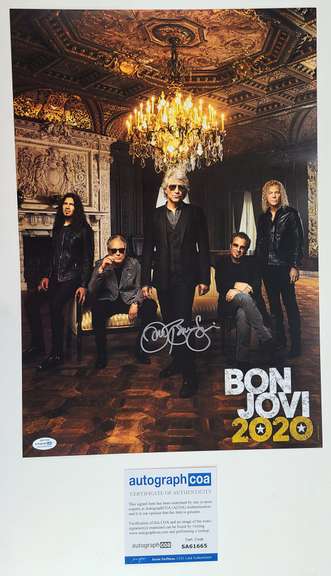 Bon Jovi 2020 Autographed Poster