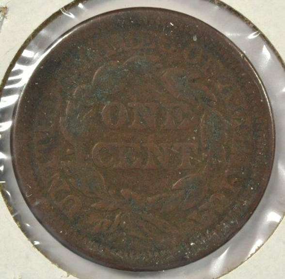 1844 Braided Hair Large Cent