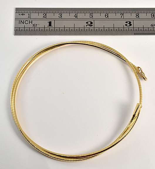 Popular 14k Omega Necklace