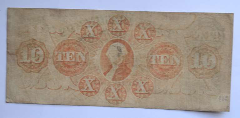 $ 10 Bank Of Columbus Georgia 1856 Series Note