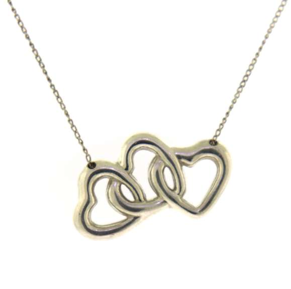 Tiffany & Co Triple Heart Necklace