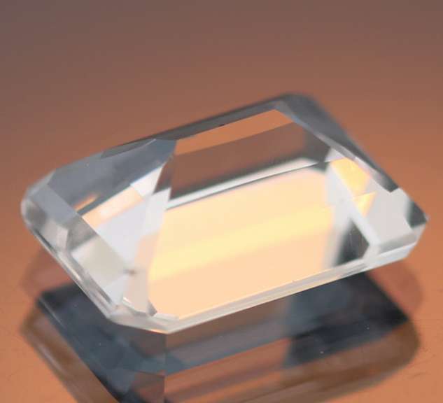 Gem grade 9.88ct emerald cut Quartz