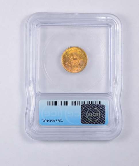MS67 1905 $2.50 Liberty Head Gold Quarter Eagle - JEXX - Graded ICG
