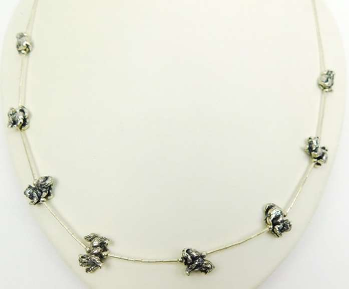 KBN Sterling Multi-Cat Necklace