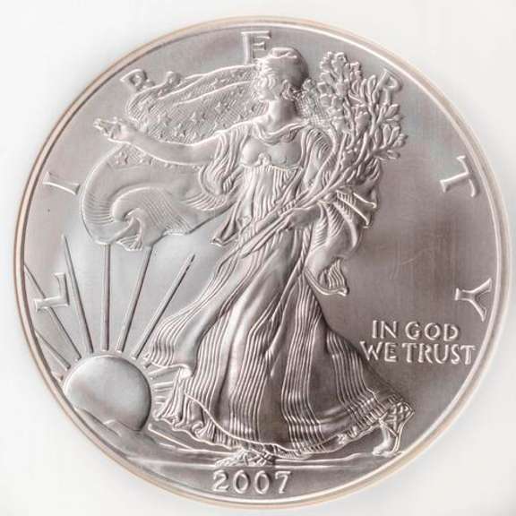 2007 Silver Eagle NGC MS70 Holdered