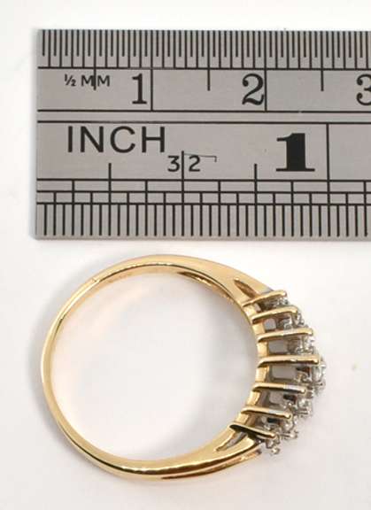 Classic Diamond Pyramid Ring