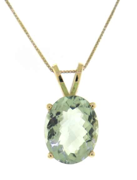Gorgeous Oval Aquamarine Pendant on Chain