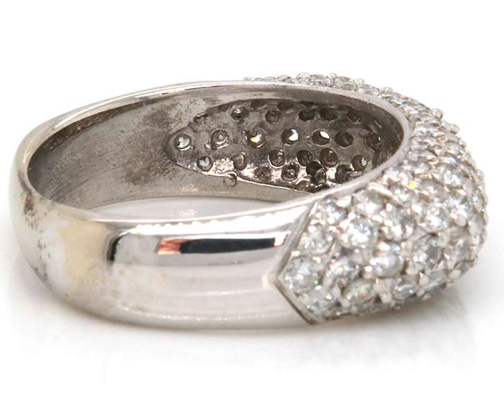 Glittering 14kt WG Pave Diamond Ring