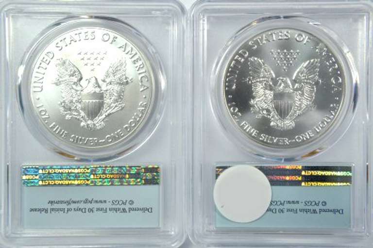 PCGS MS70 FIRST STRIKE 2019 & 2020 $1 Silver Eagles