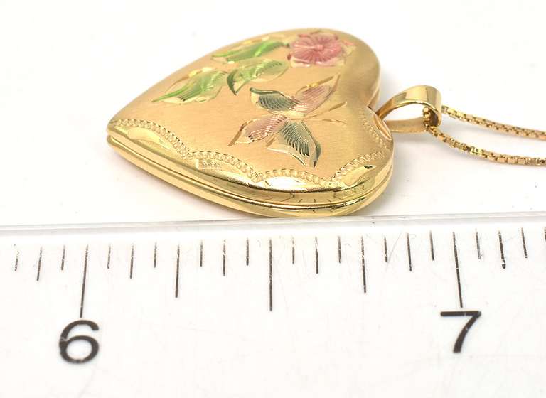 14KT Heart Locket & Chain