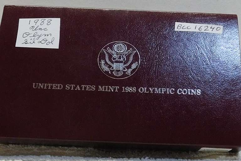 1988 Unc Olympic Silver Dollar