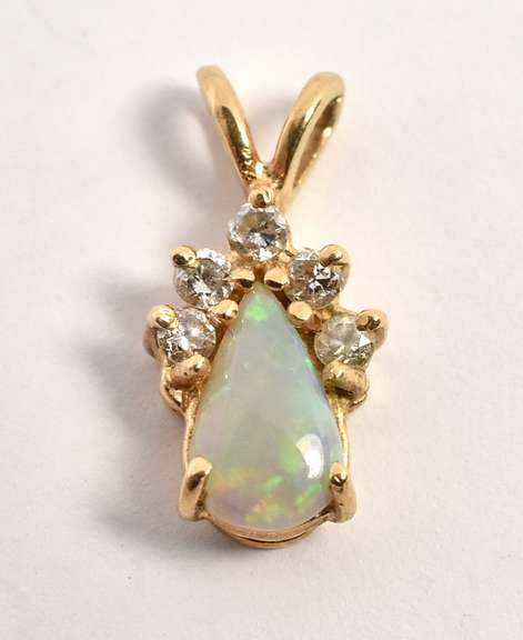 Pear Shaped Opal Pendant