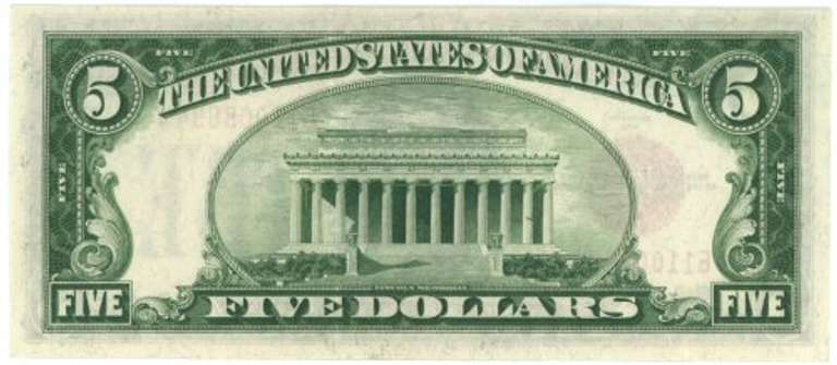 Scarcer Ch CU 1928-B Small Size Series $5 Red Seal Note