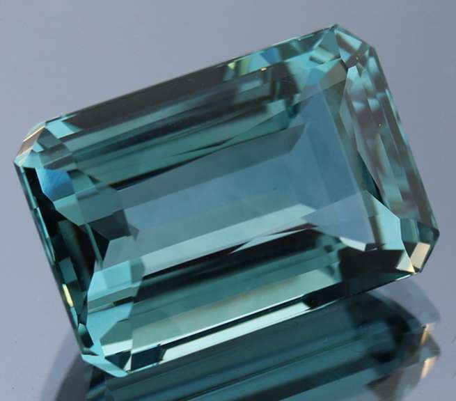 34.23ct top blue green hue created Amethyst