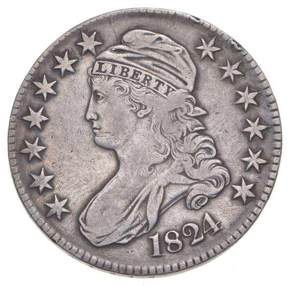 1824 Capped Bust Half Dollar