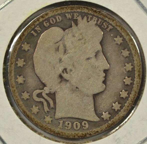 1909 Barber Quarter