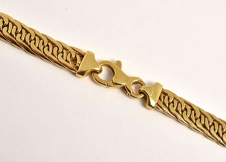 Italian Made Tapering Choker Necklace