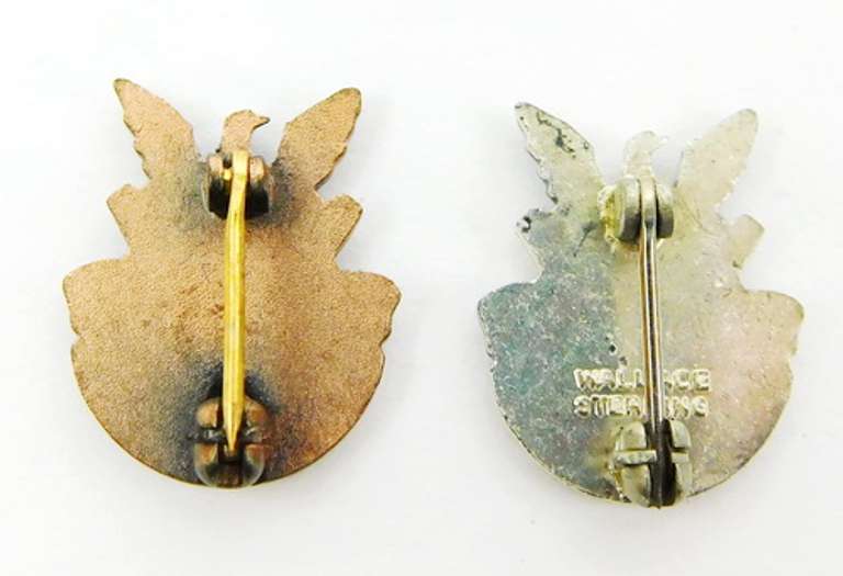 2 Vintage U.S. Soldiers Home Service Pins