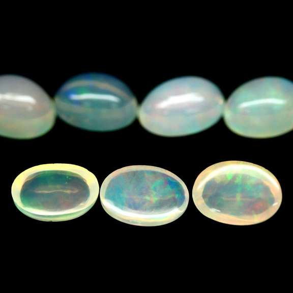 Beautiful 3.83ct unheated Ethiopian opal set