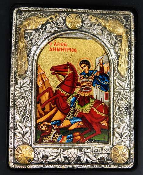 Sterling Silver Byzantine St. Michael Icon