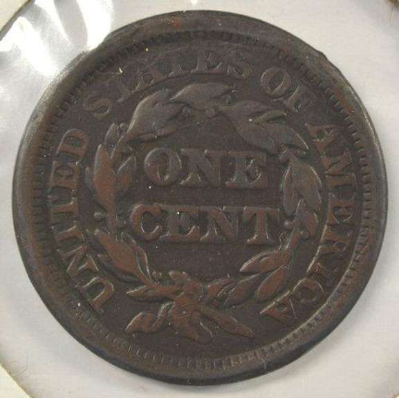 1853 Braided Hair Large Cent