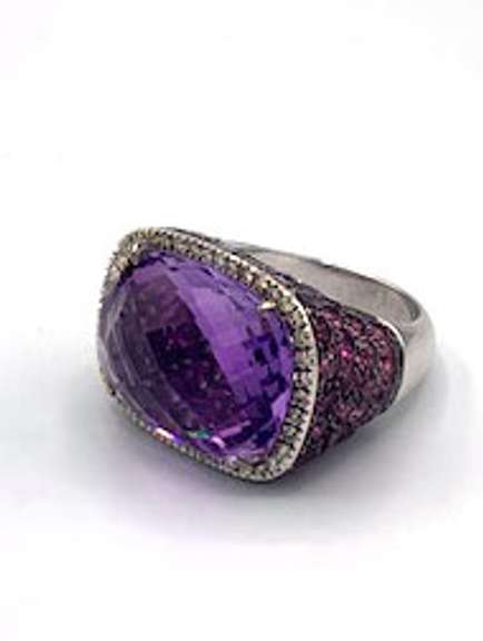 750KT Natural Amethyst Ring