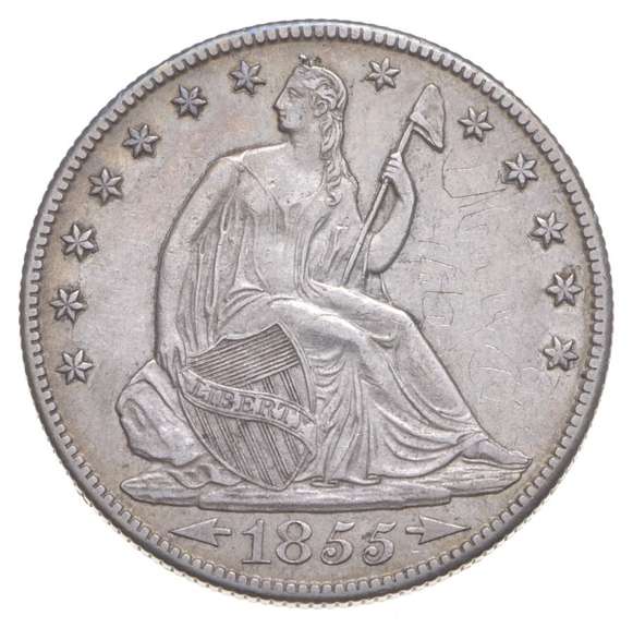 1855-O Seated Liberty Half Dollar