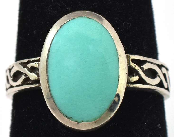Lovely Blue Stone Ring in Sterling Silver