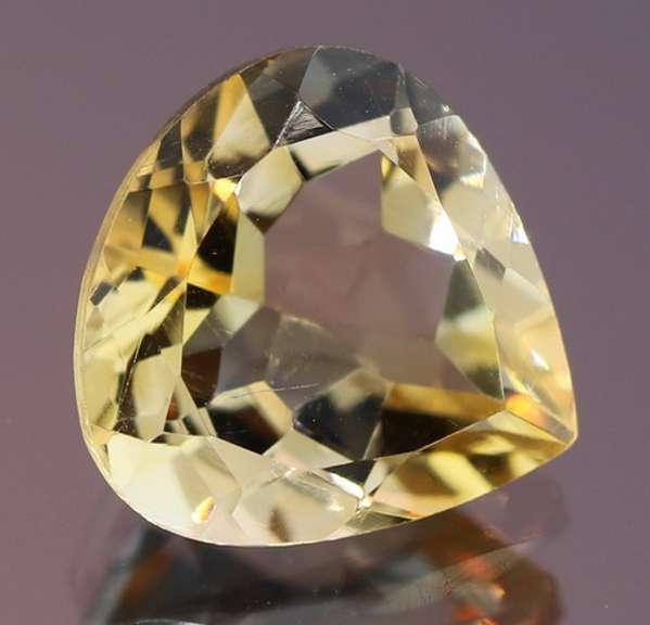 Amazing 3.67ct pear cut Citrine