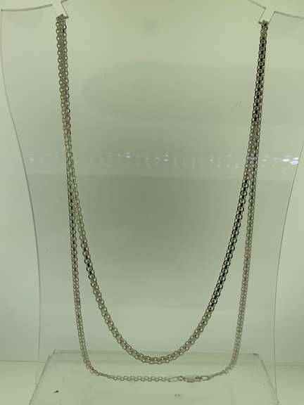 Italian Sterling Silver Shiny Flat Curb Chain