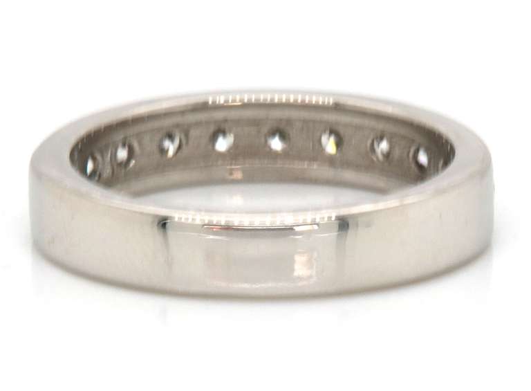 Classic Platinum Channel Set Diamond Ring