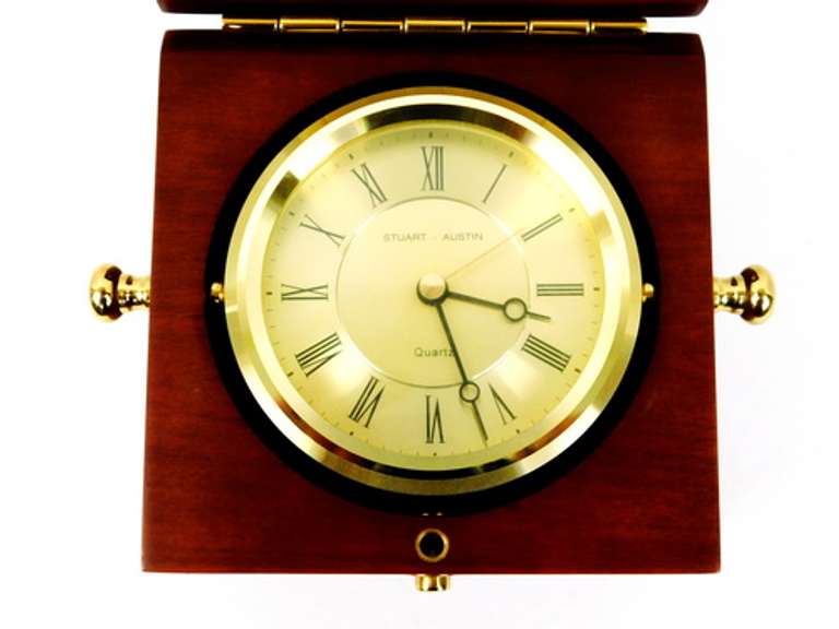 Clock in Display Box to Major General Bolden, A&M Uni