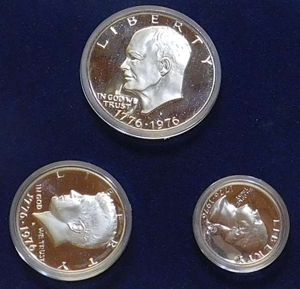 1976 Sil PRF 3 pc BiCentennial 40% Sil
