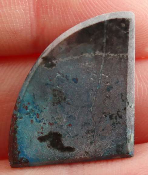 Captivating 17.20ct sharks fin cut blue Azurite