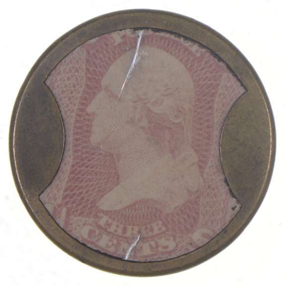 George Washington 3 Cents U.S. Encased Postage Ayers