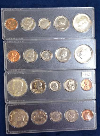 Lot OF Year Sets 4 Total Sets 5 Coins Each 20 Total Coins