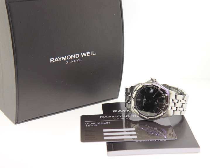 Raymond Weil Stainless Steel Black Dial Watch