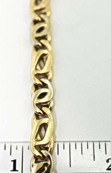 Gorgeous 18K 21" Fancy Link Necklace