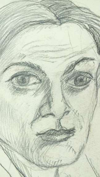 VERY COLLECTIBLE PENCIL DRAWINGS ON PAPER BY KORNEEV