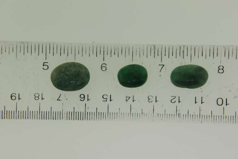 Lot of Three 26.0 CT Green Beryl Emerald Loose Gemstone