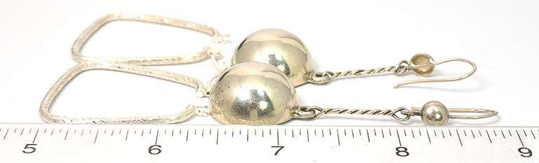 2 Pairs of Sterling Silver Earring