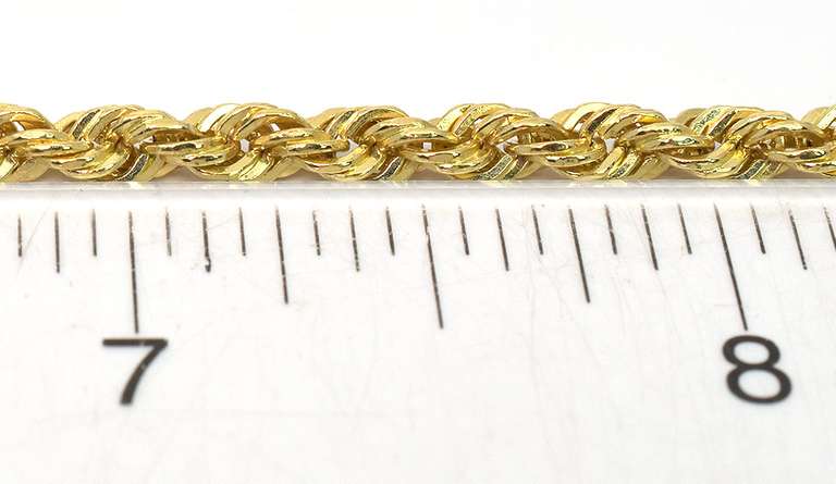 Men's 14KT Rope Style Bracelet